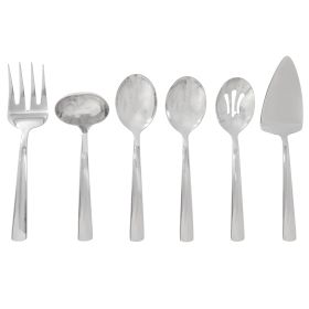Oster Eastleigh 6 Piece Stainless Steel Hostess Set with Mirror Polish Finish