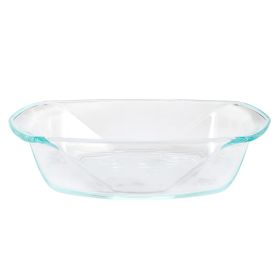 Soho Lounge Carnegie Hill 12.6 inch x 8.3 Inch x 2.8 Inch Tempered Glass Lasagna Pan with Built-in Handles