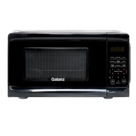 Galanz 0.7 cu ft 700W Countertop Microwave Oven in Black with One Touch Express Cooking