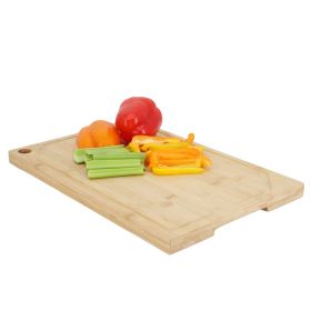 MegaChef 17.5 x 12 Inch Bamboo Wood Cutting Board
